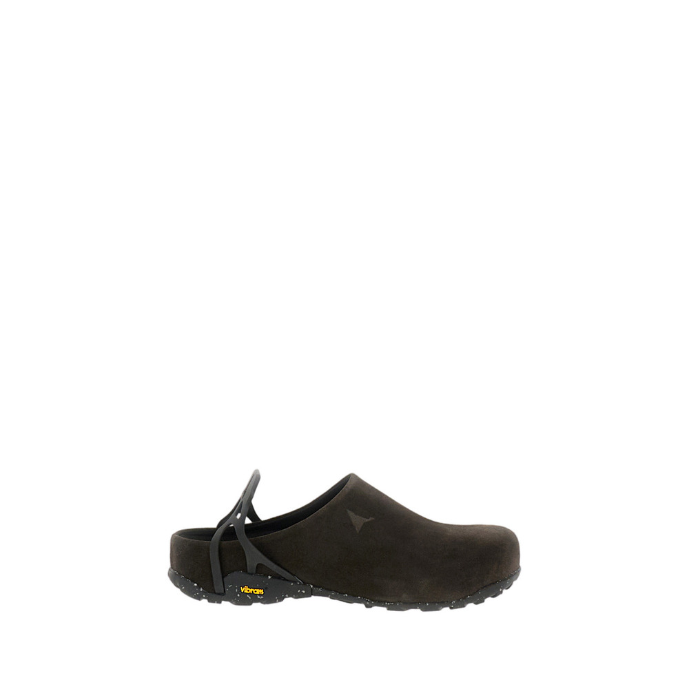 ROA Brown Fedaia Suede Clogs